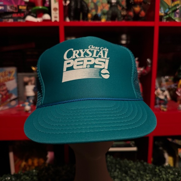 Vintage 92’ Crystal Pepsi x trucker /snapback hat - Picture 1 of 6